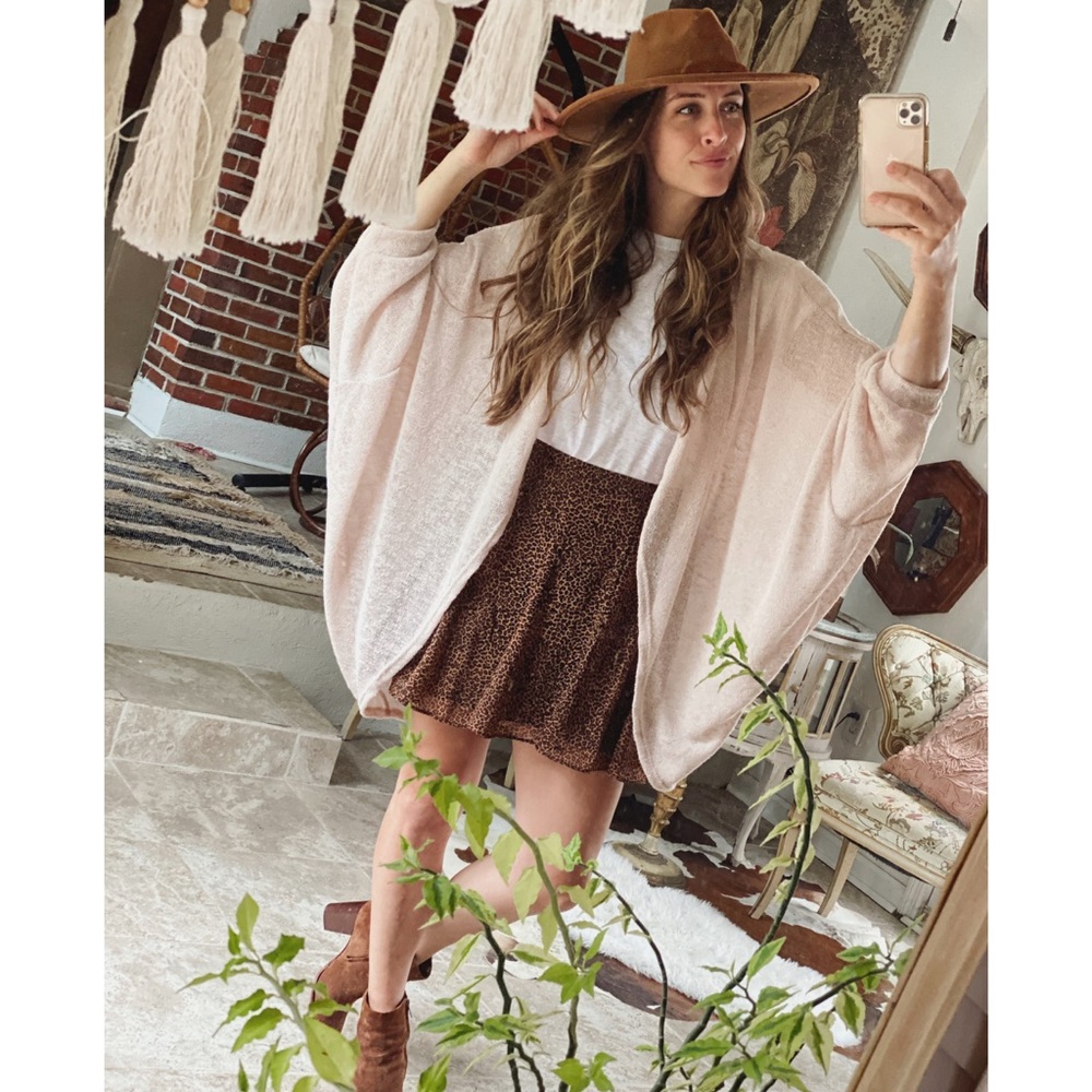 Lightweight  oversized dolman sleeve  cardigan